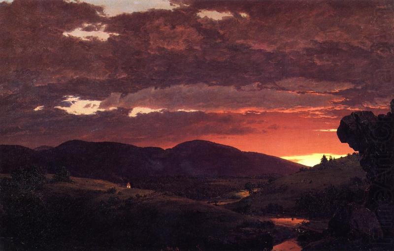 Frederic Edwin Church Twilight, Short arbiter twixt day and night' china oil painting image